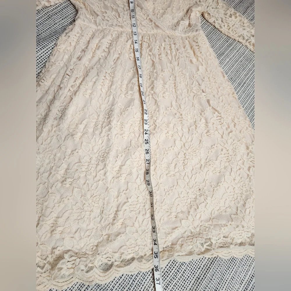 SOLD Pink Blush Creme / Off-White Dress - Picture 8 of 10